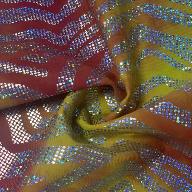 Matte Warp Knitted Printed Fabric